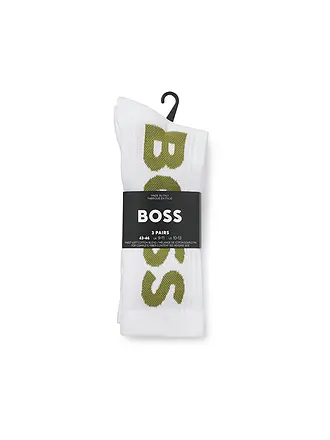 BOSS | Lot de 3 paires de chaussettes open miscellaneous | weiss